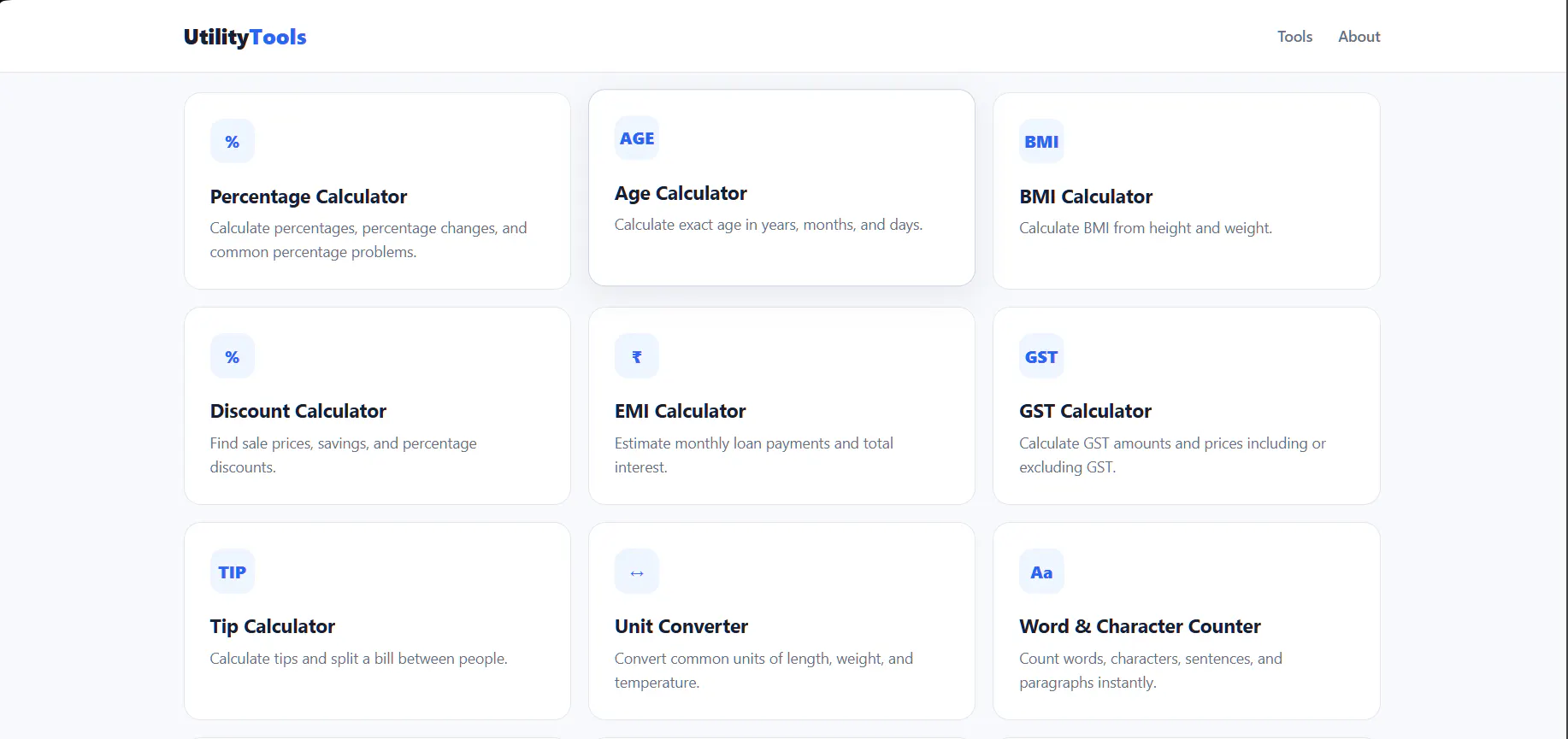 Utility Tools — Free Online Calculators gallery image