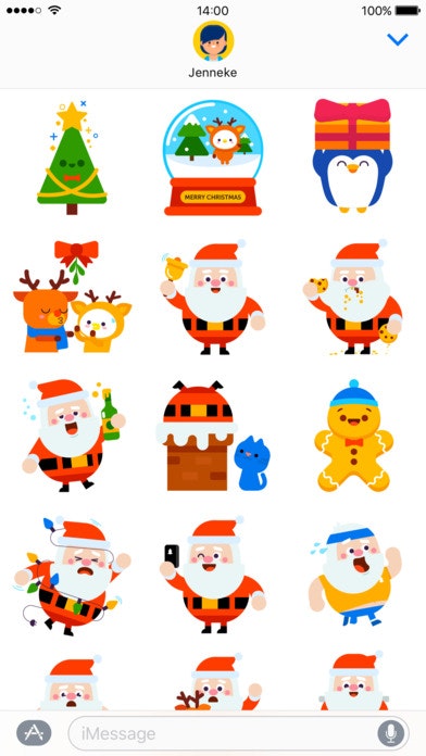 Bum Santa Christmas Stickers gallery image