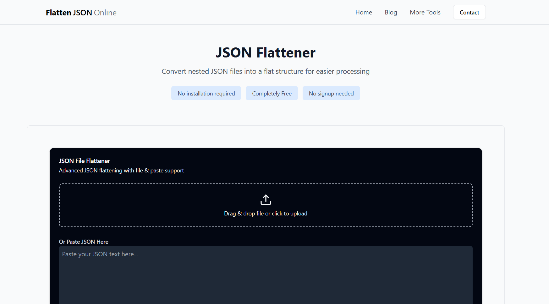 Appiattire json online media 1