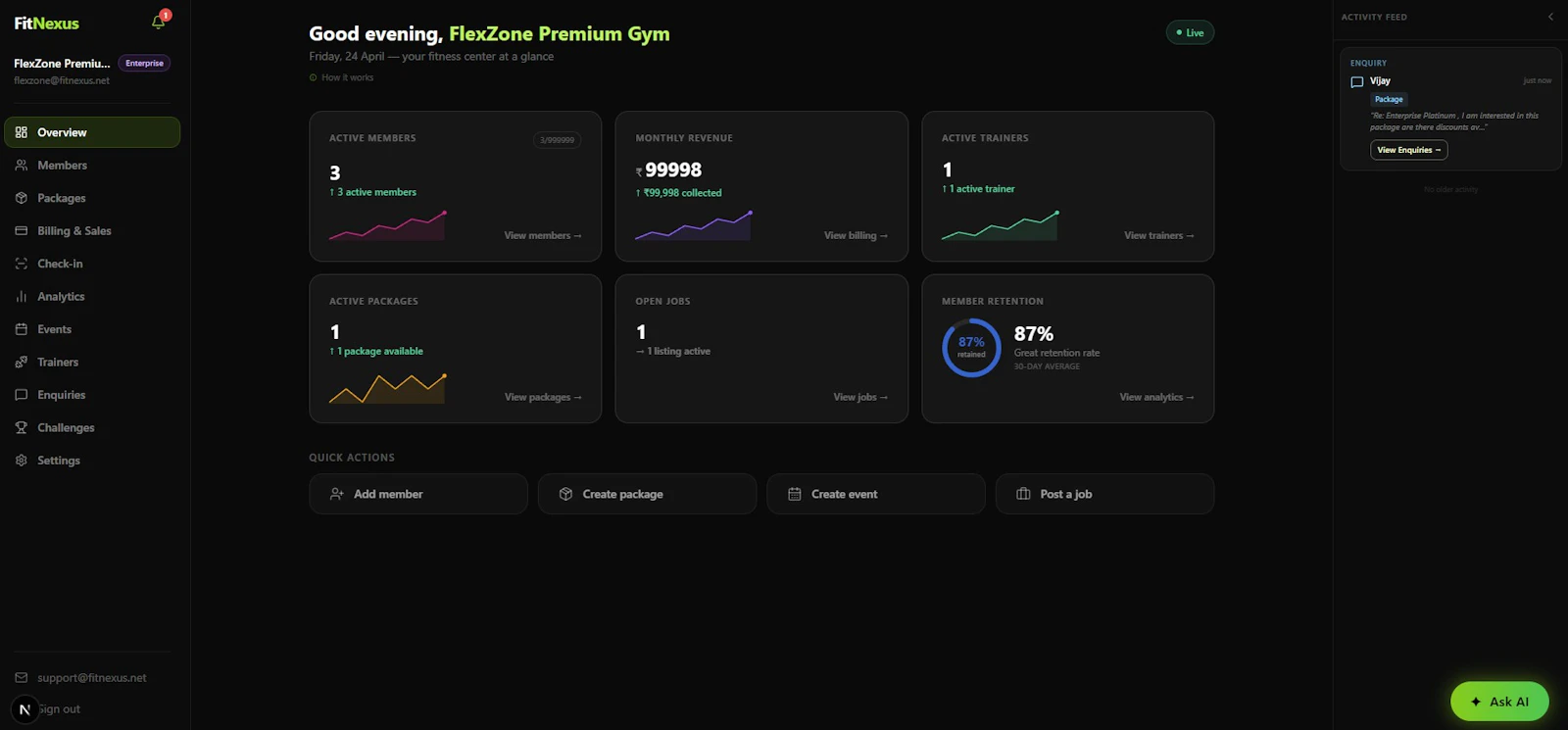 FitNexus screenshot 2