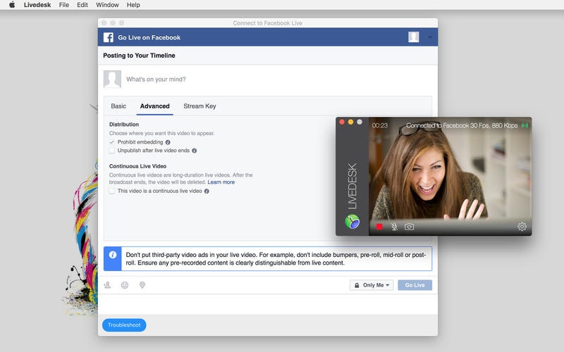 Livedesk for Facebook Live gallery image