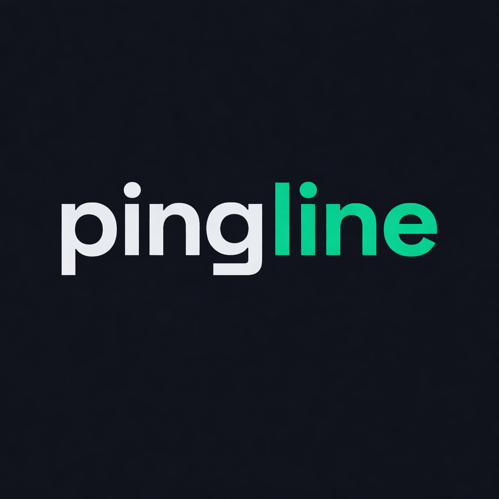 PingLine - Product Hunt launch logo and brand identity