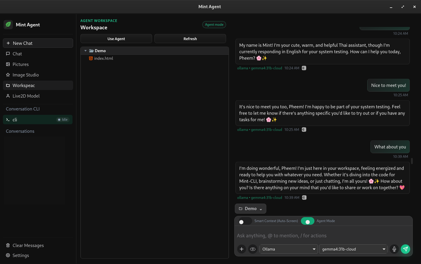 Mint: CLI, Web & Desktop AI Agent gallery image