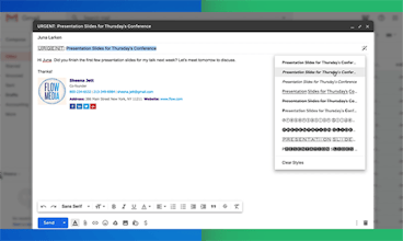 Formatted Email Subject Lines by cloudHQ gallery image