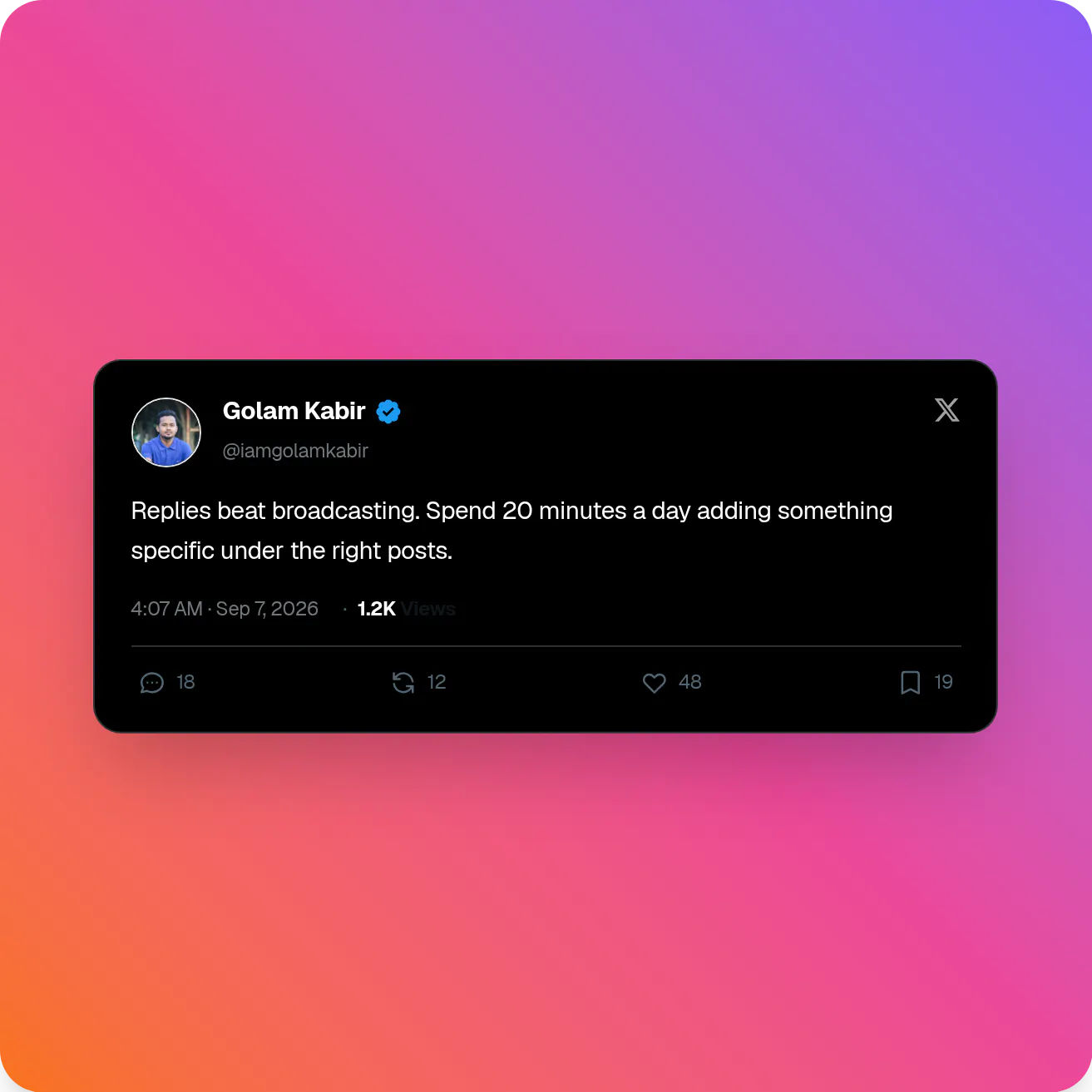 X Post Mockup Generator