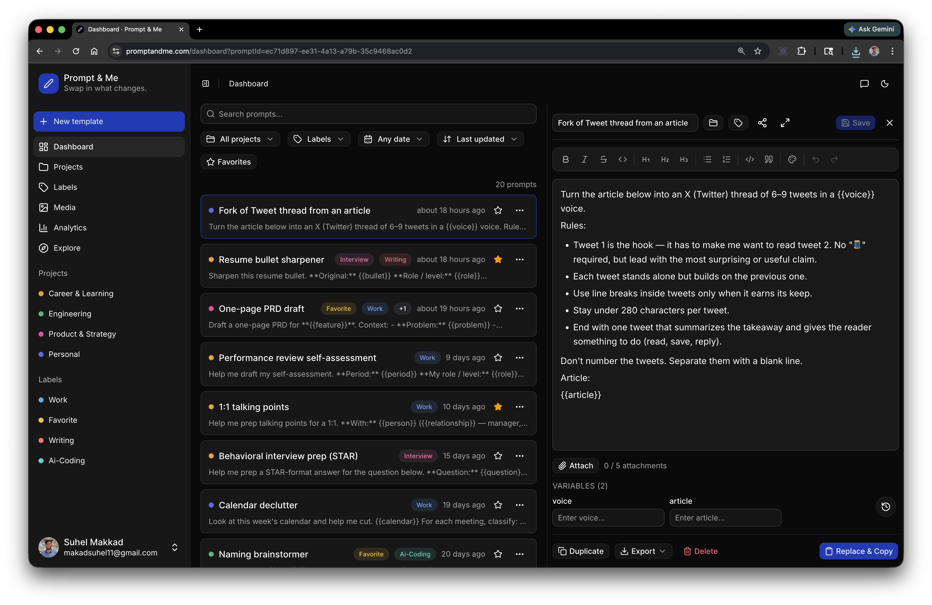 Prompt & Me gallery image
