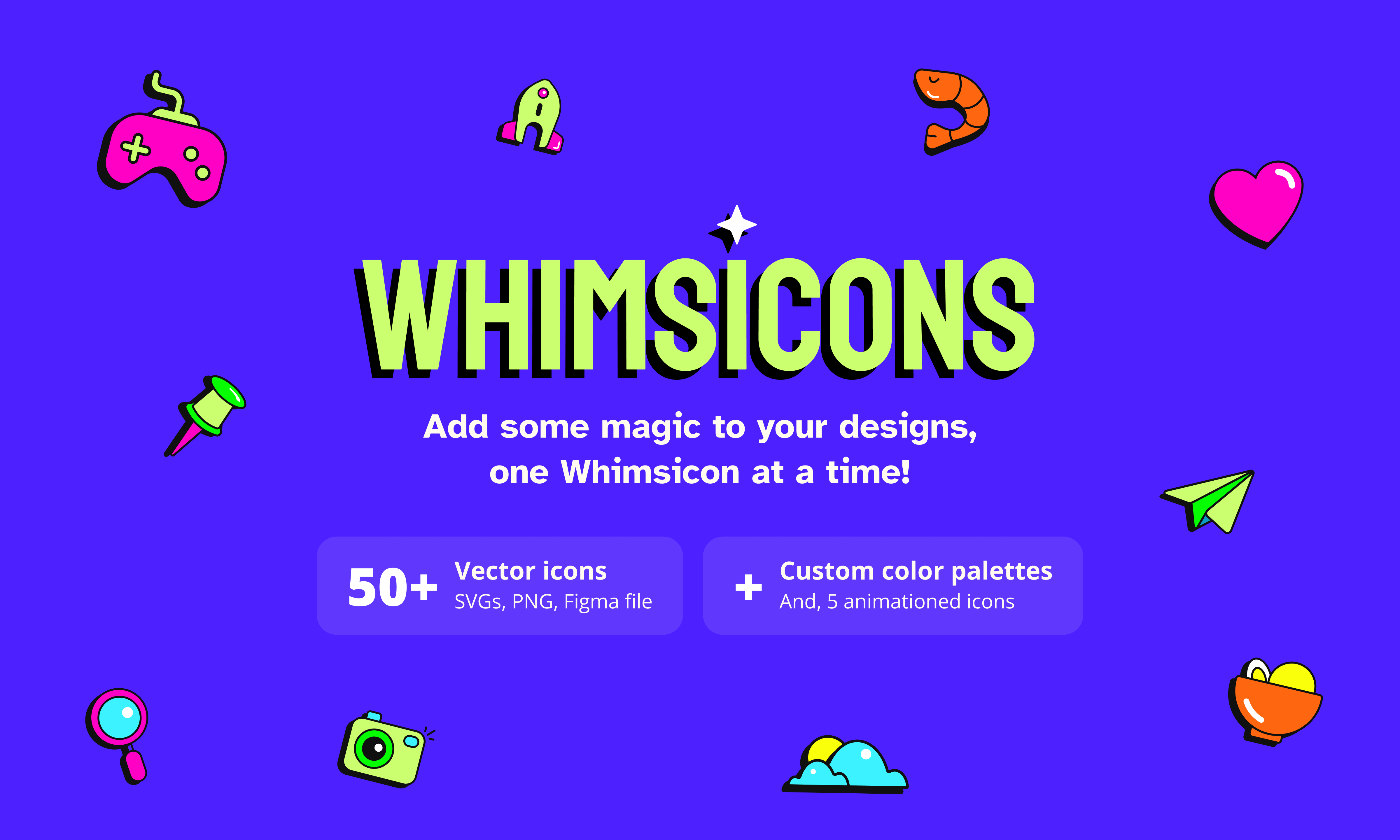 Whimsicons: Neo-Brutalist Icon Set gallery image