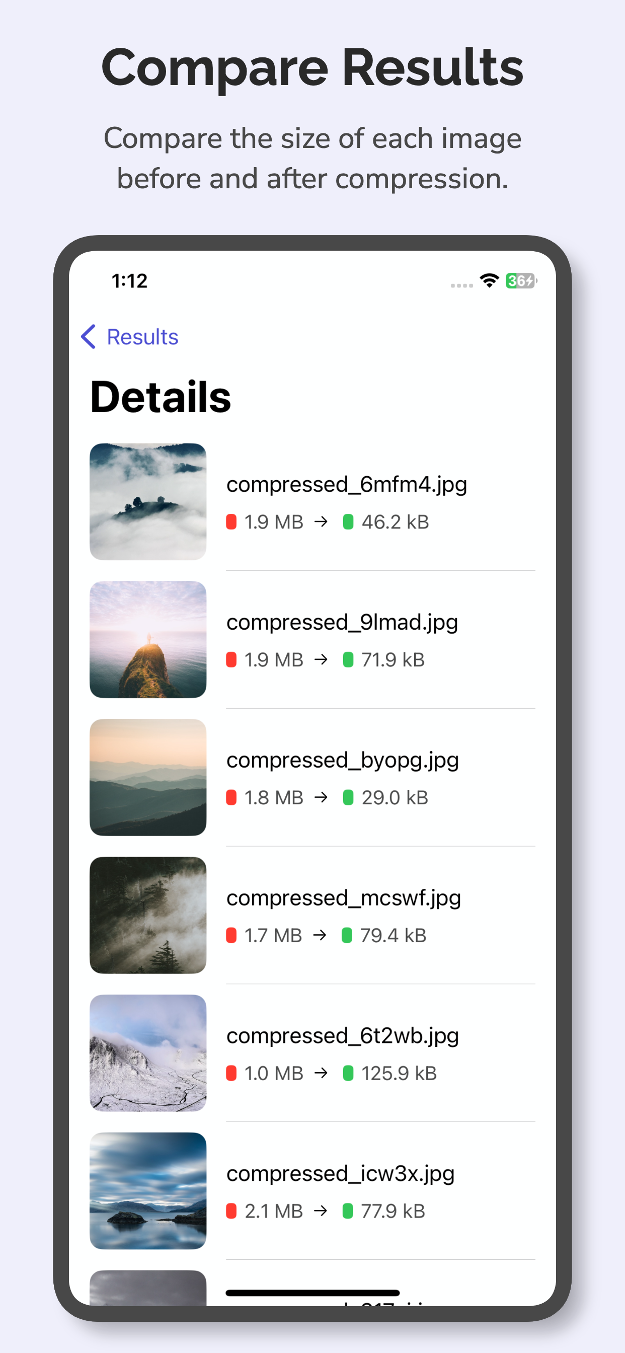 MB to KB Compressor for iPhone media 5