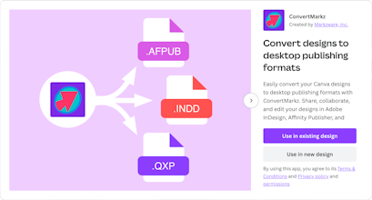 Convert Canva PDFs to INDD, AFPUB, & QXP gallery image