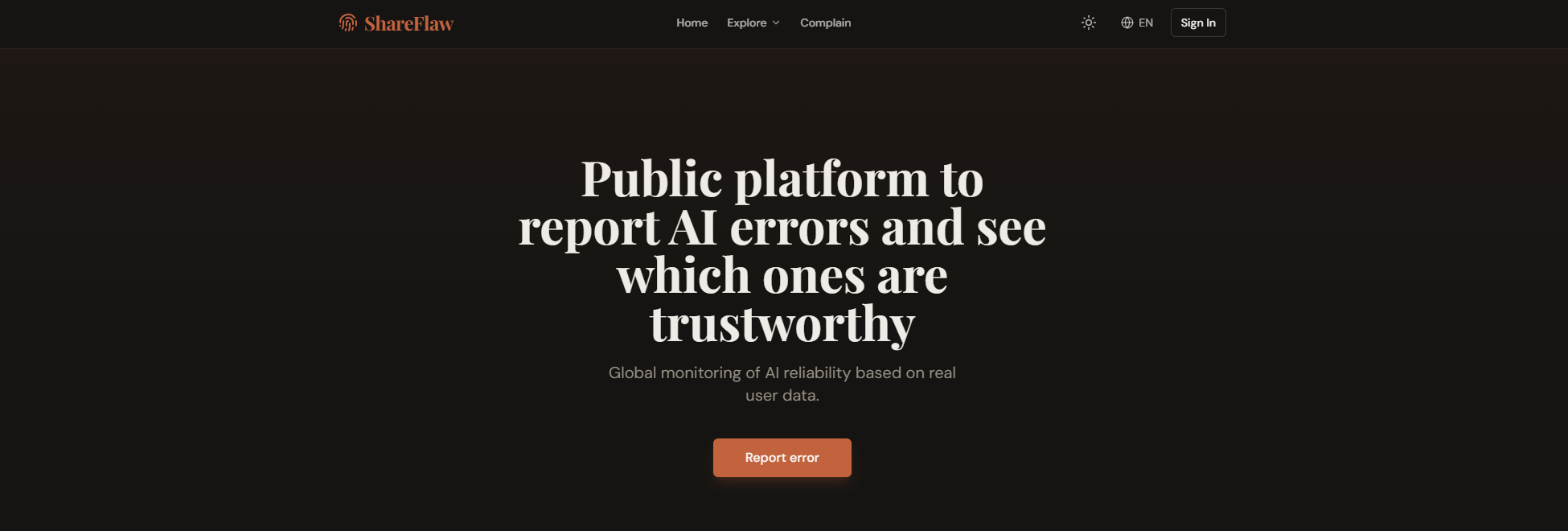 ShareFlaw - Main product screenshot demonstrating key features and user interface