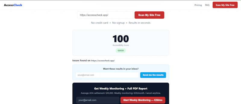 AccessCheck screenshot 1