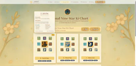 Nine Star Ki - AI Fortune Telling gallery image