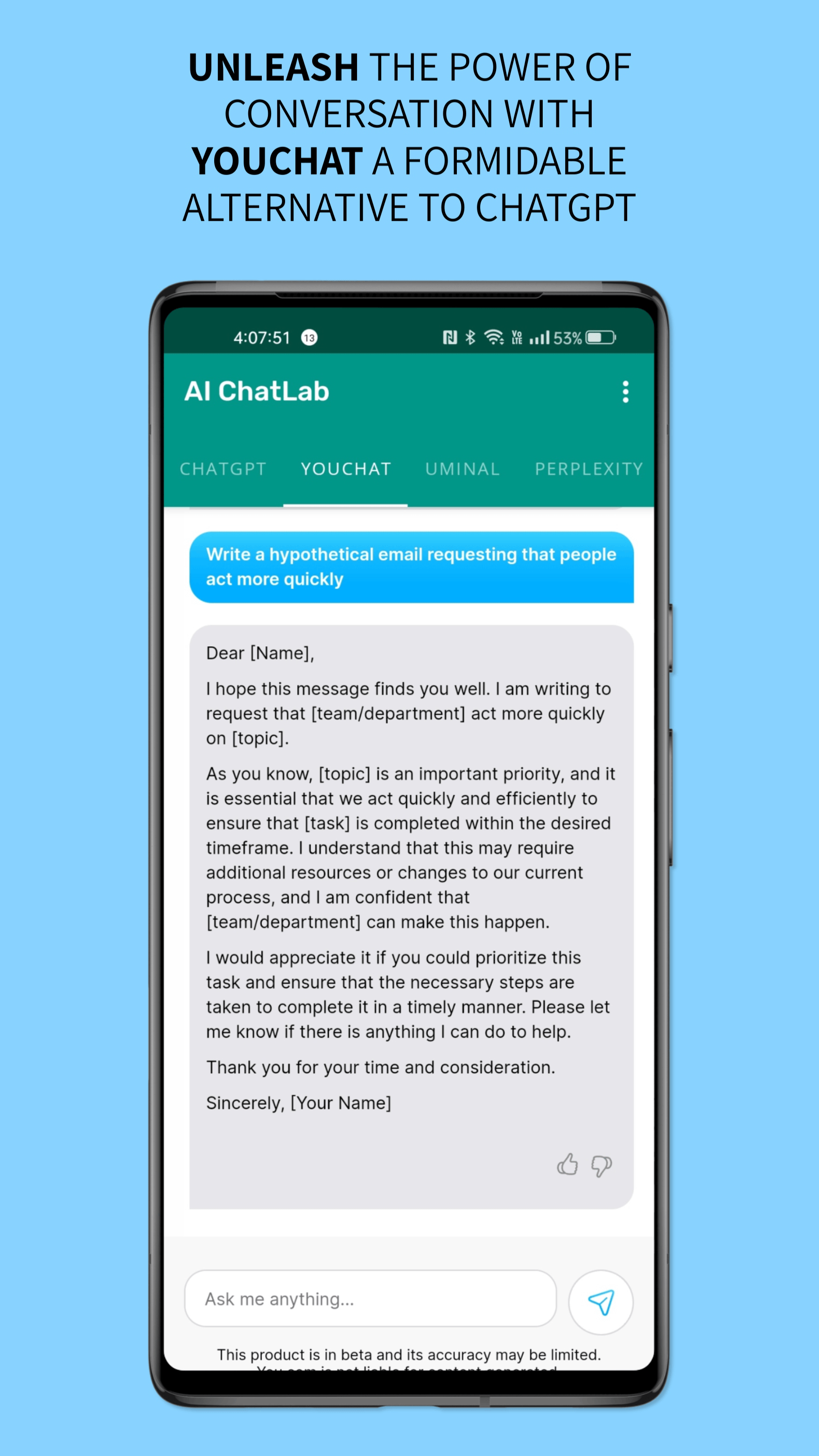 Média Qui chatlab - Votre application centralisée pour les chatbots propulsés par AI 4