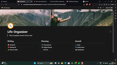 Ultimate Life Organizer Notion Template gallery image