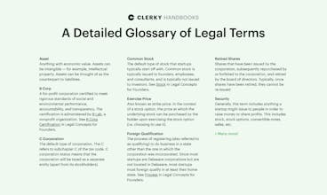 Clerky Handbooks for Startup Founders gallery image