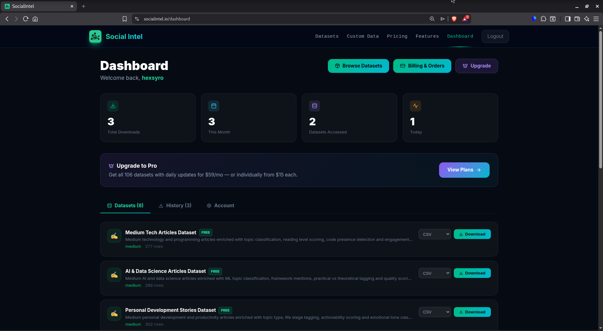 Social Intel gallery image