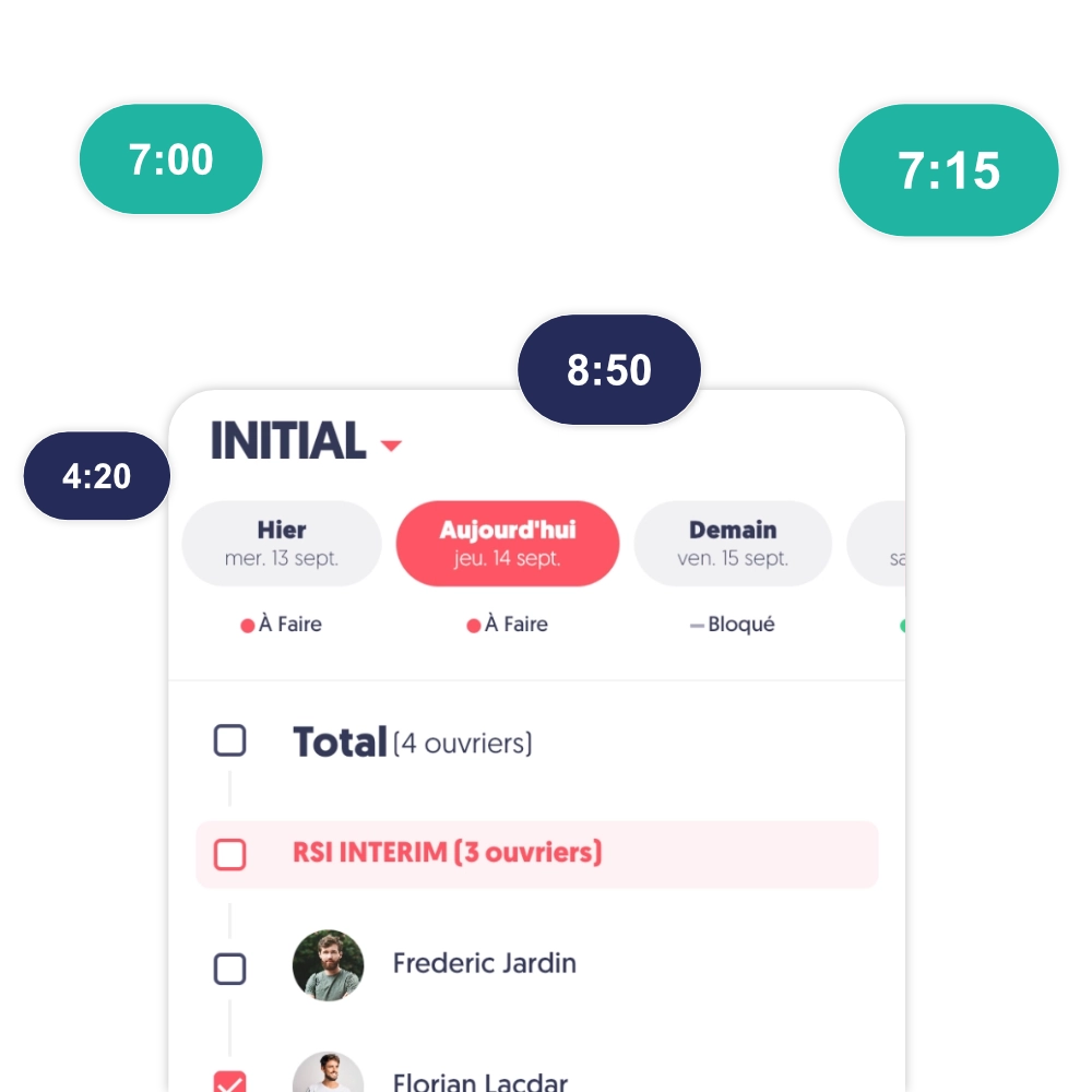 Média Gestion du TIM - Logiciel de pointage et planning chantier 5