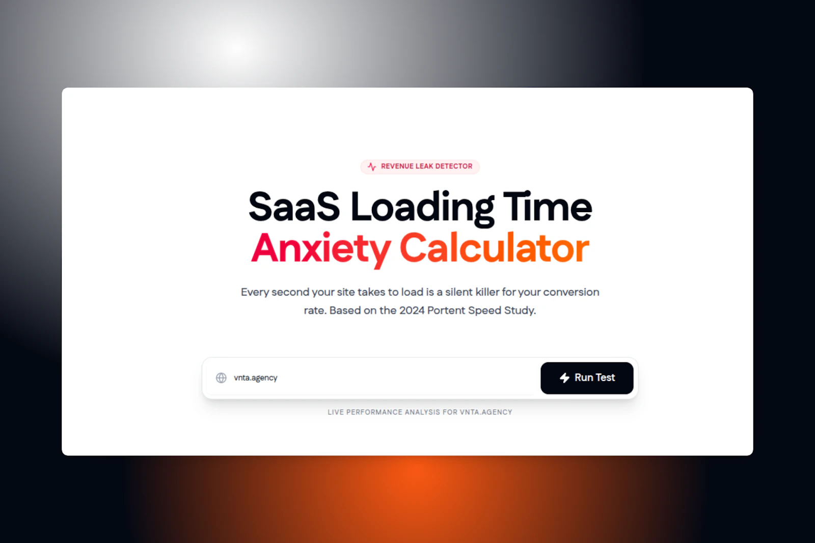 SaaS Loading Time Anxiety Calculator screenshot 1