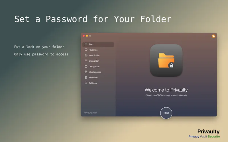 Folder Lock Vault screenshot 1
