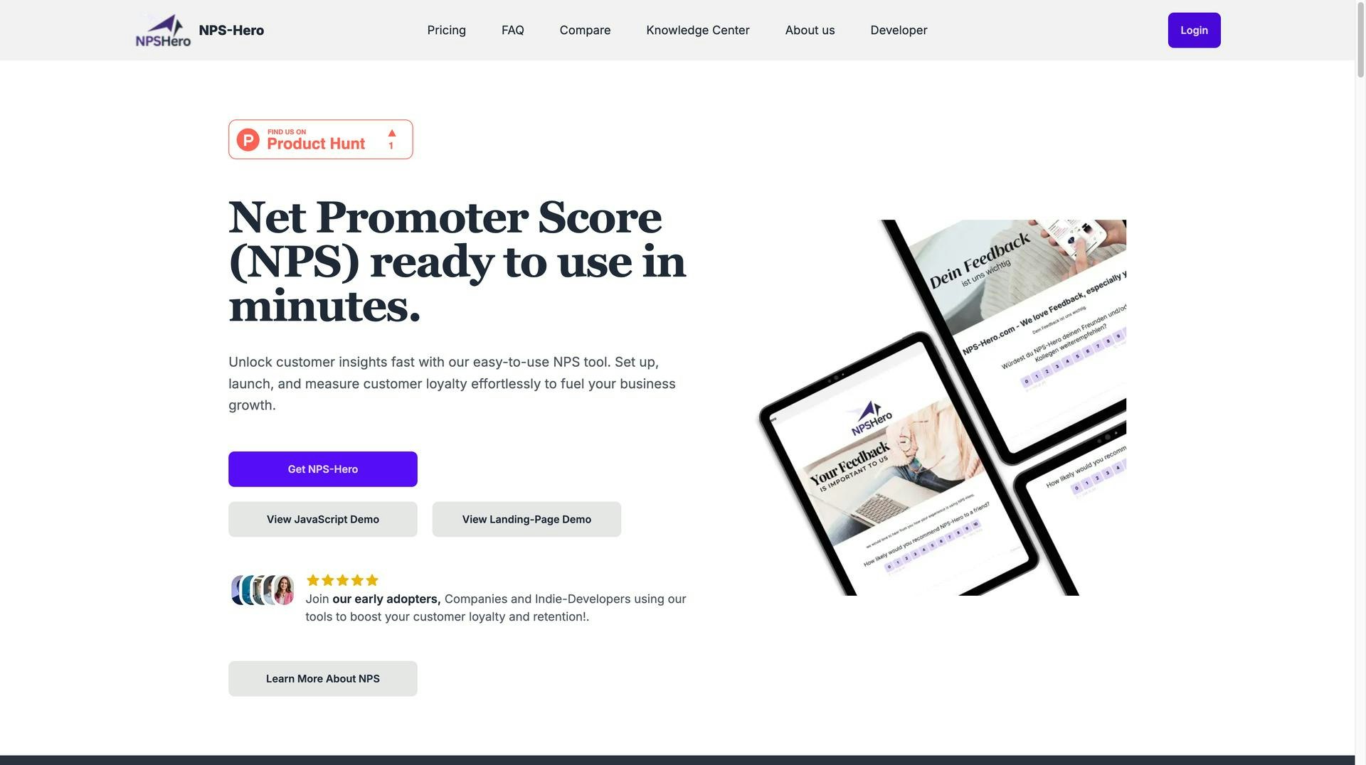 NPS-Hero - NPS (Net Promoter Score)는 몇 분 안에 사용할 준비가되었습니다. 미디어 9