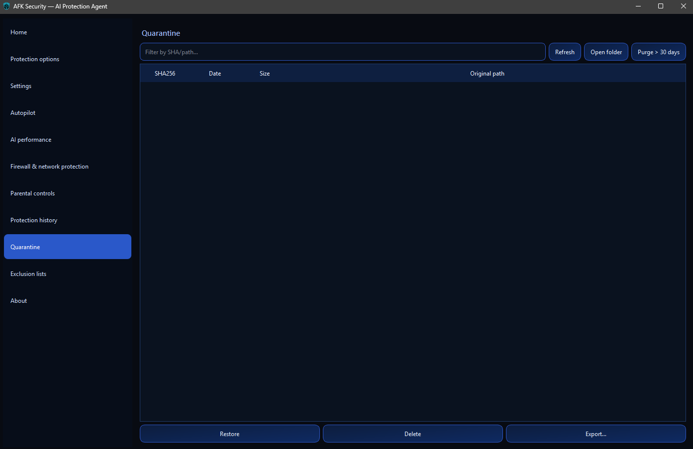 AFKSecurity - Screenshot 3 showing product features and functionality