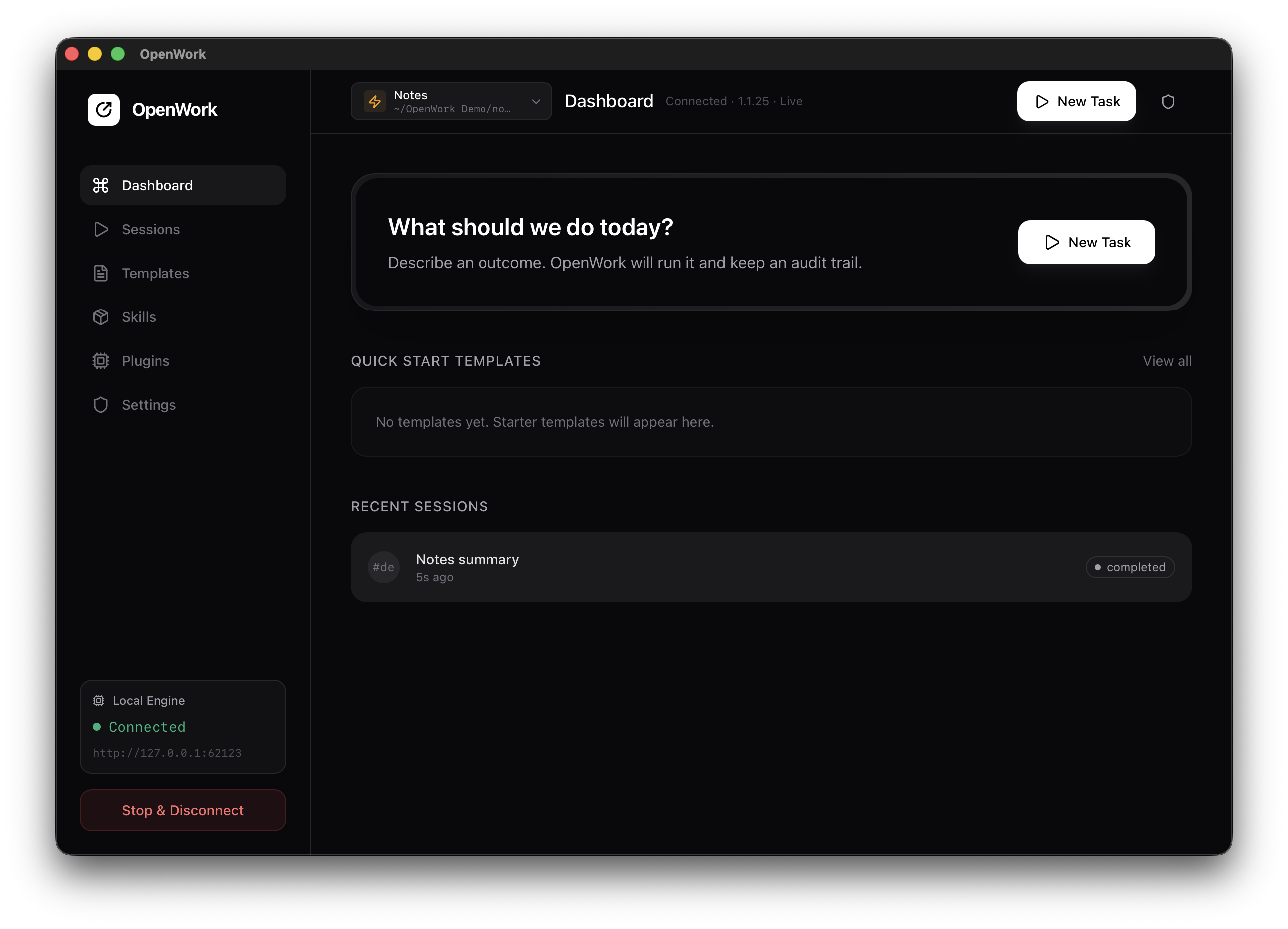 OpenWork - Screenshot 2 showing product features and functionality