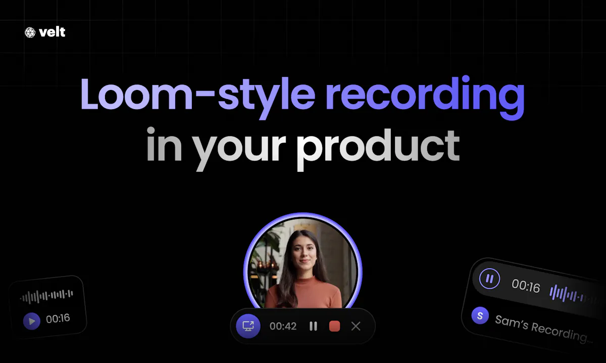 Embedded Recording SDK by Velt