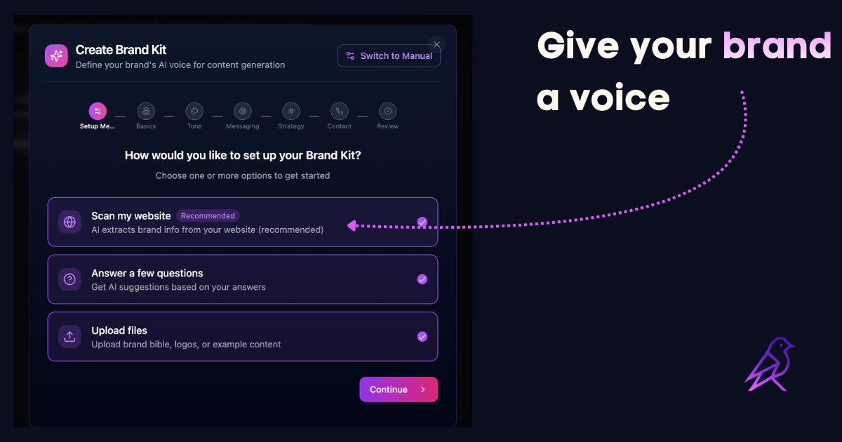 Chirpy - Main product screenshot demonstrating key features and user interface