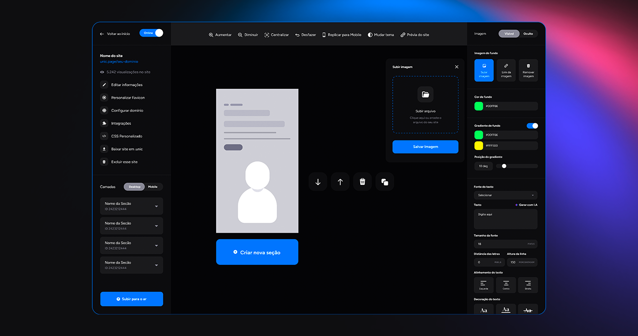 Unicpages - Fast Builder в модели клика и редактирование медиа 1