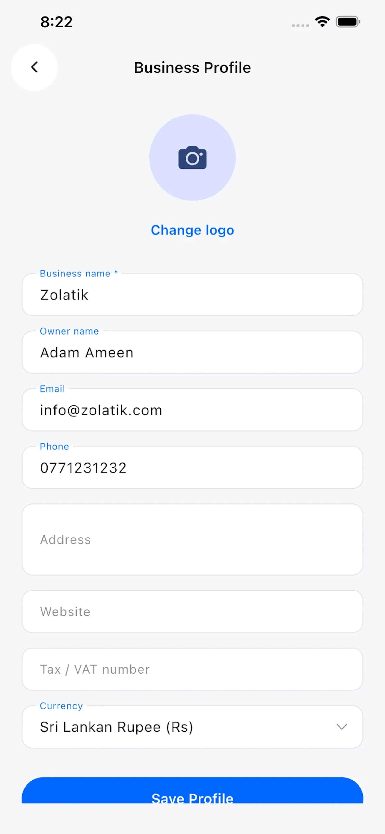 Blue Invoice screenshot 5