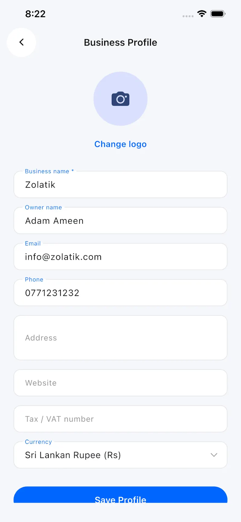 Blue Invoice screenshot 5