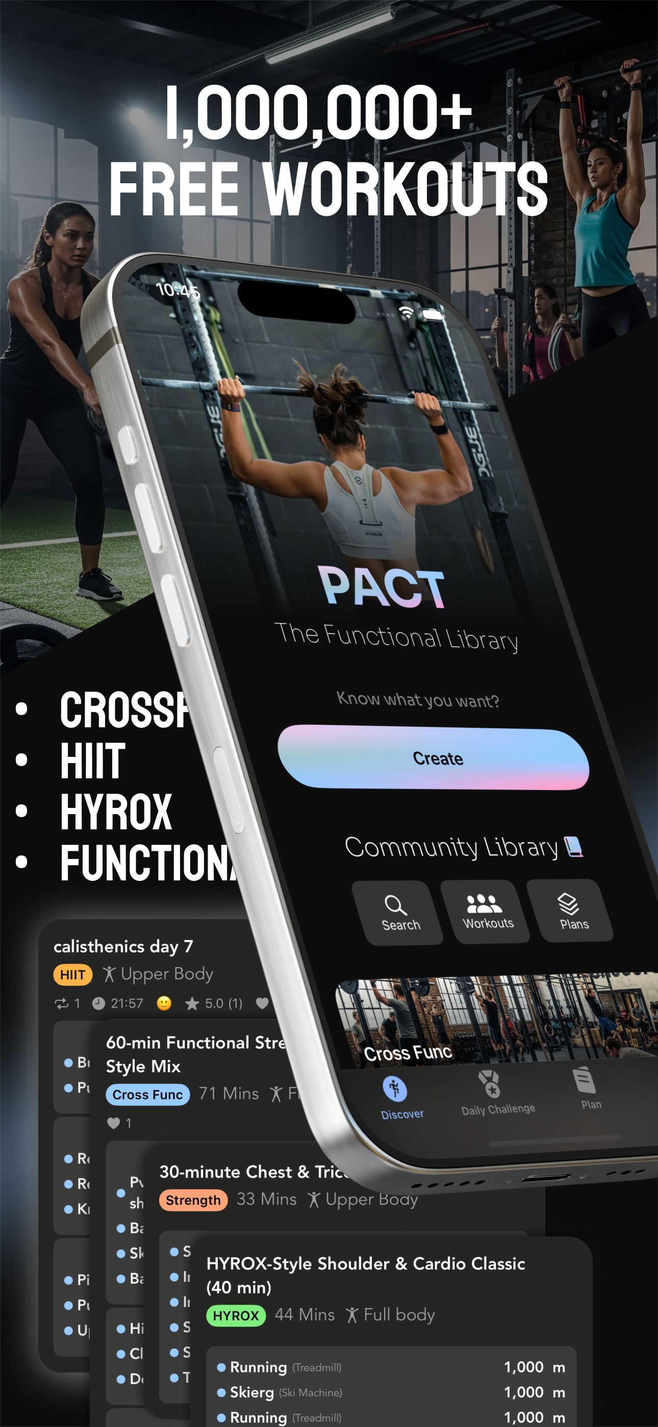 Pact Fitness - The functional library - Main product screenshot demonstrating key features and user interface
