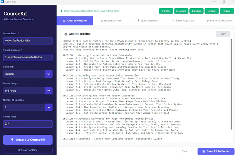 CourseKit screenshot 2