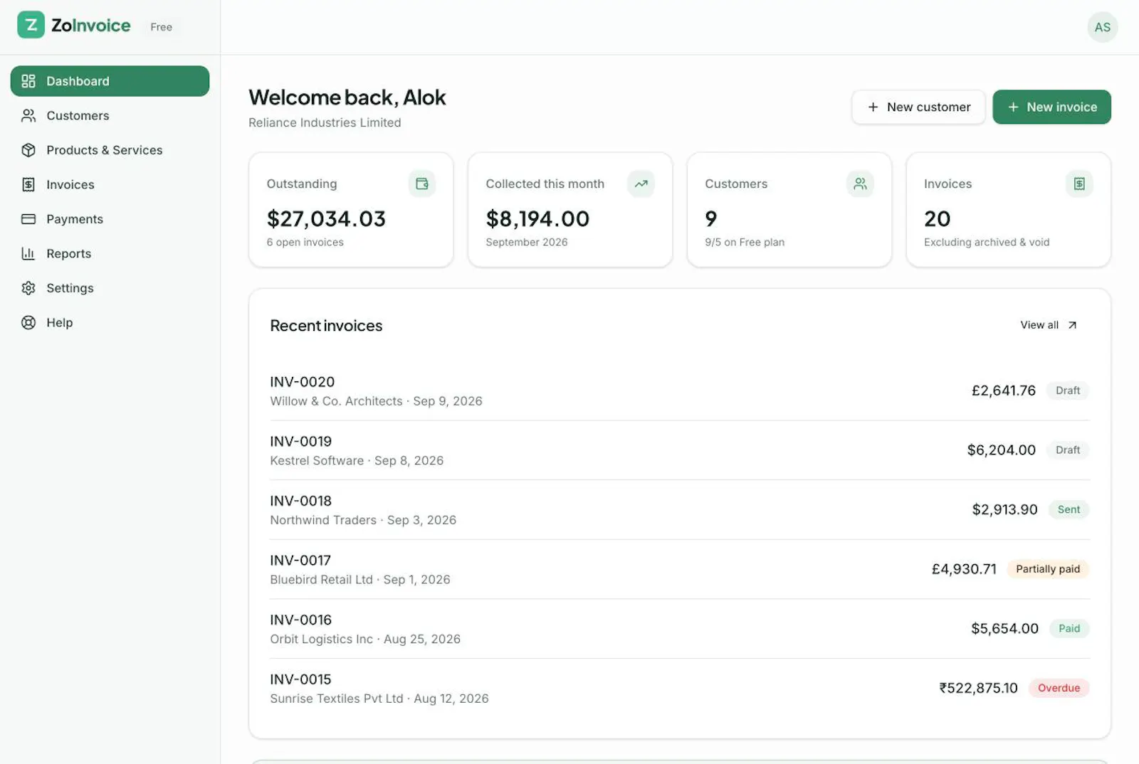 ZoInvoice screenshot 3
