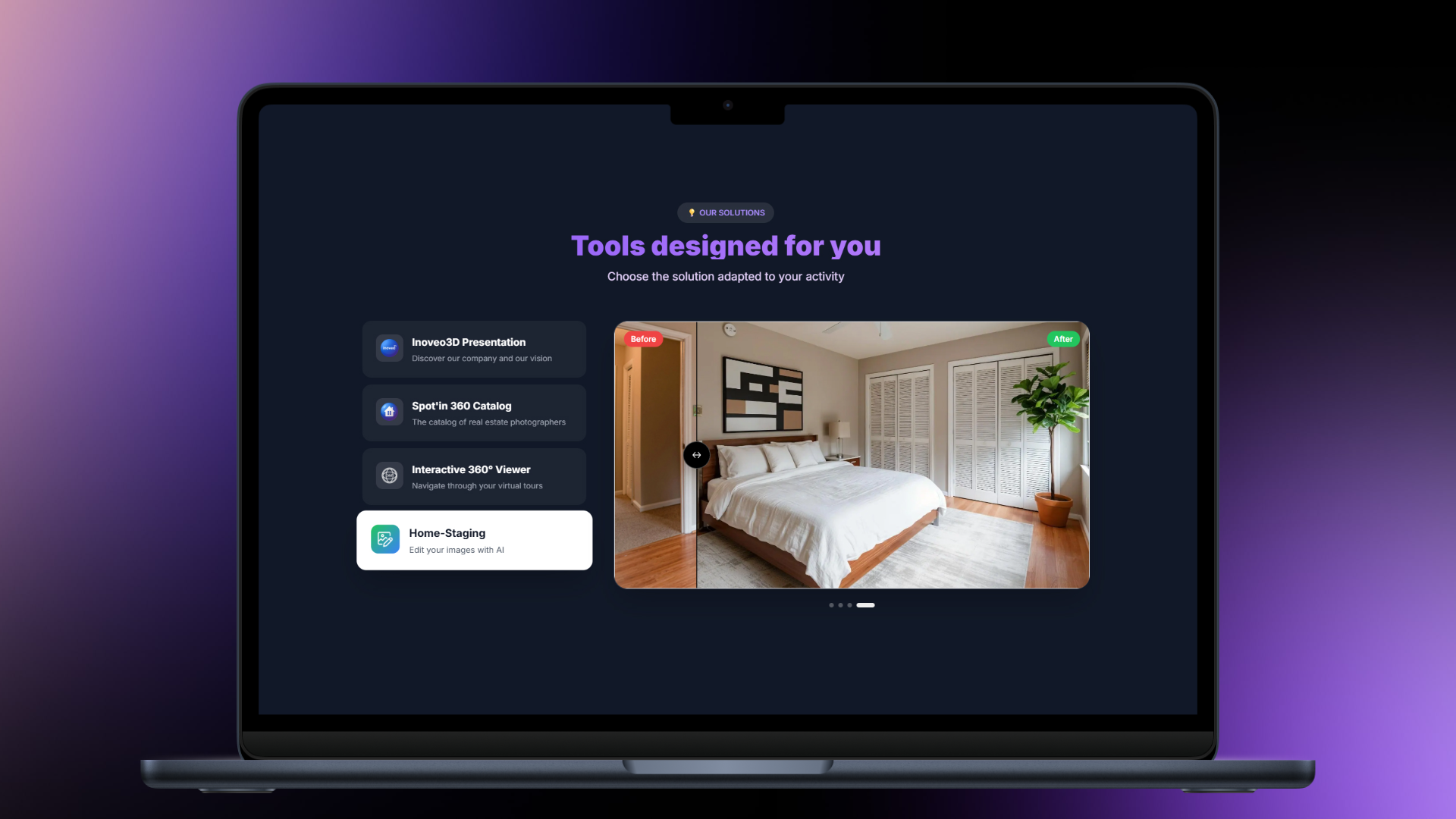 Inoveo3D - Immersive Property Tech - Main product screenshot demonstrating key features and user interface