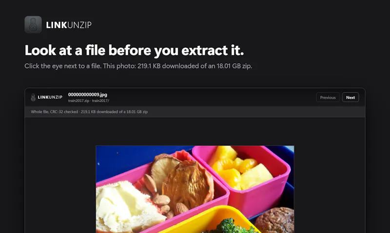 LinkUnzip screenshot 3