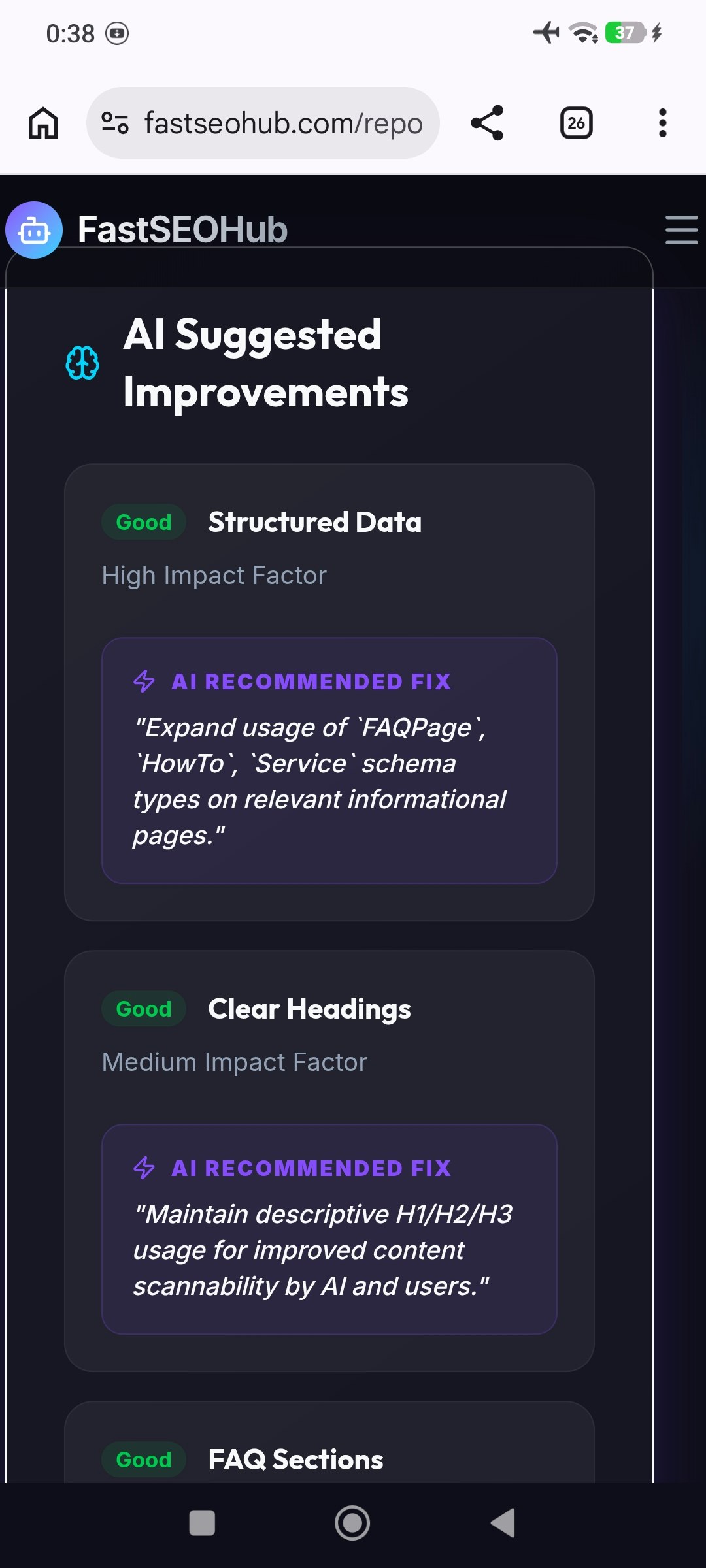 FastSEOHub - Screenshot 5 showing product features and functionality