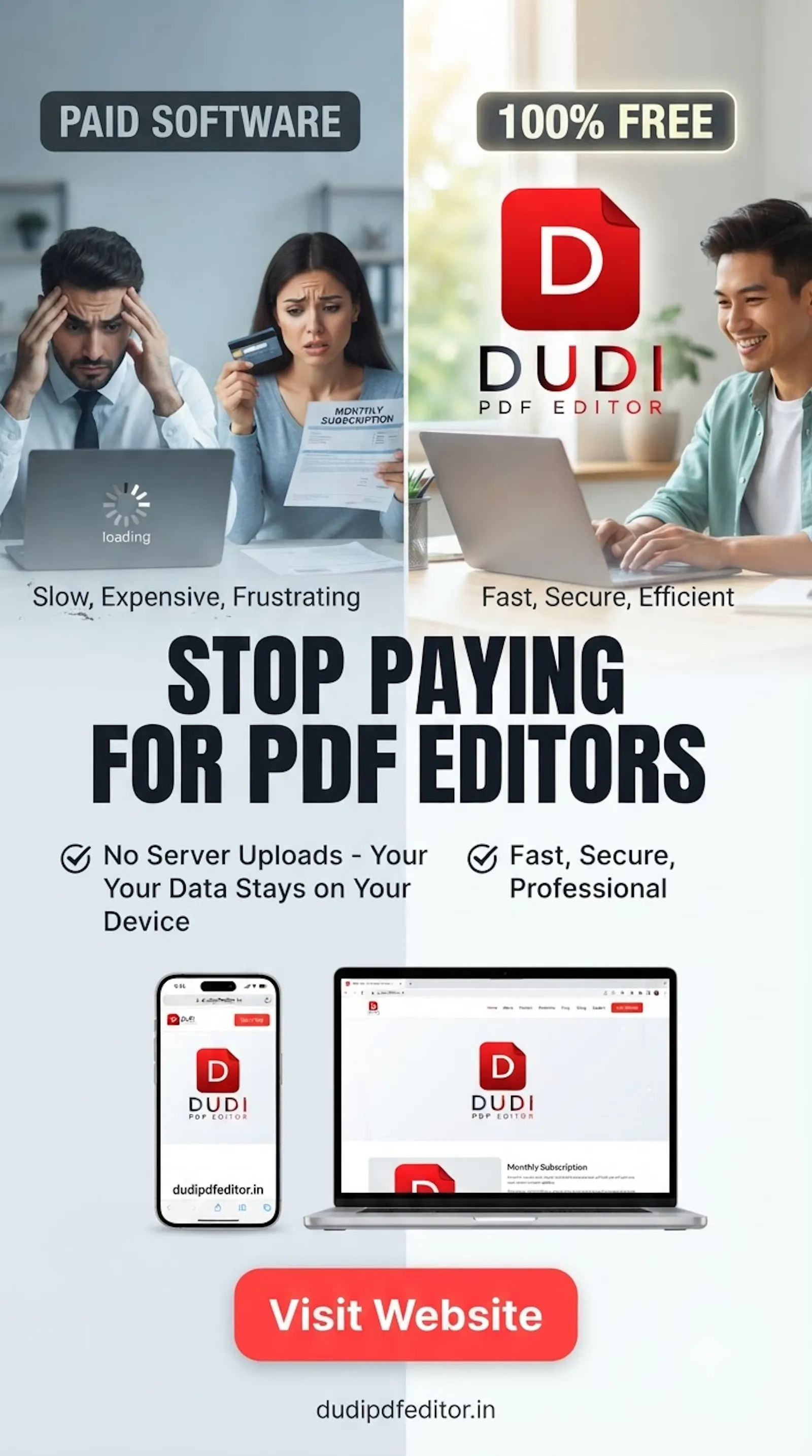 Dudi PDF Editor — Online free PDF editor screenshot 3