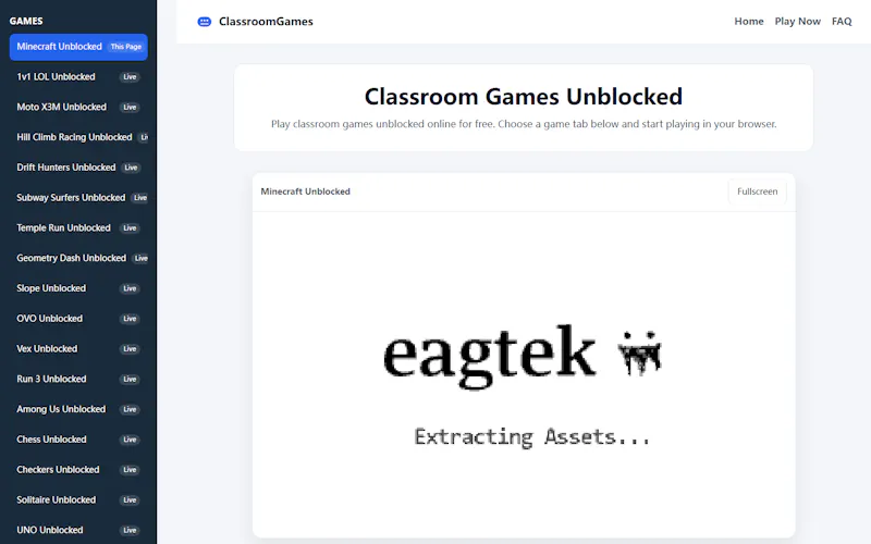 Classroom Games Unblocked screenshot 1