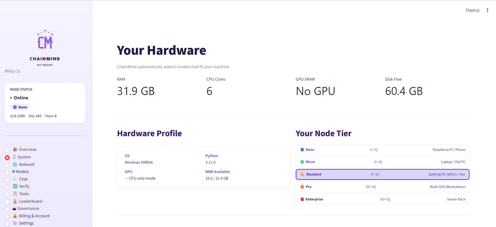 ChainMind—Decentralized Intelligence Net screenshot 4