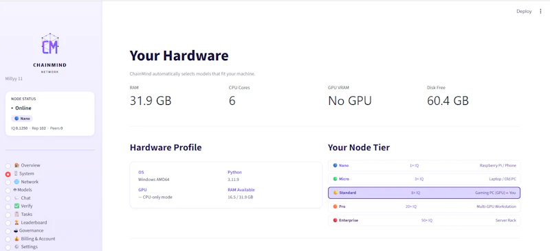 ChainMind—Decentralized Intelligence Net screenshot 4