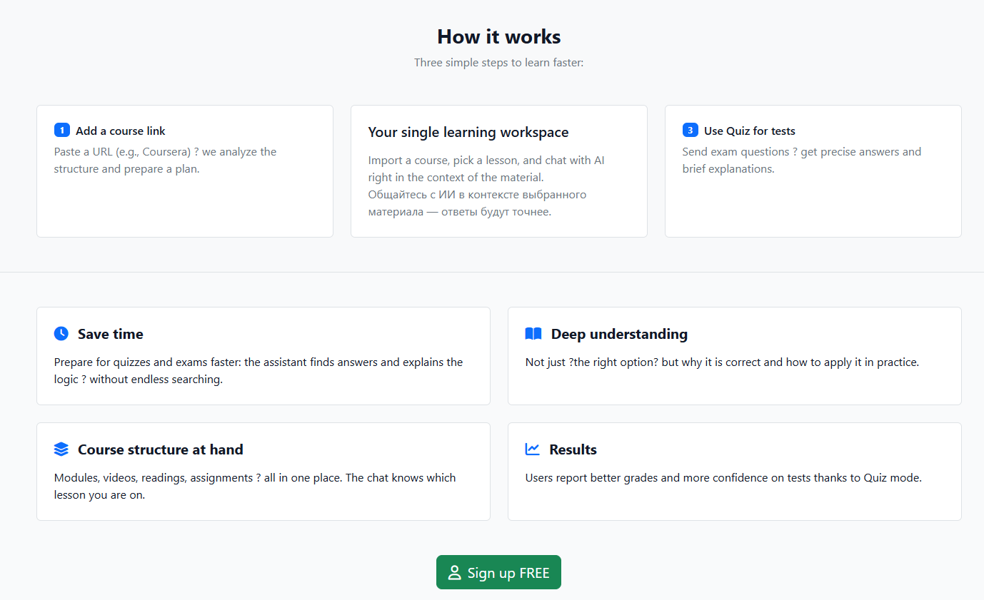 Media ChatCourseAI - Your personal AI tutor for Coursera courses 3