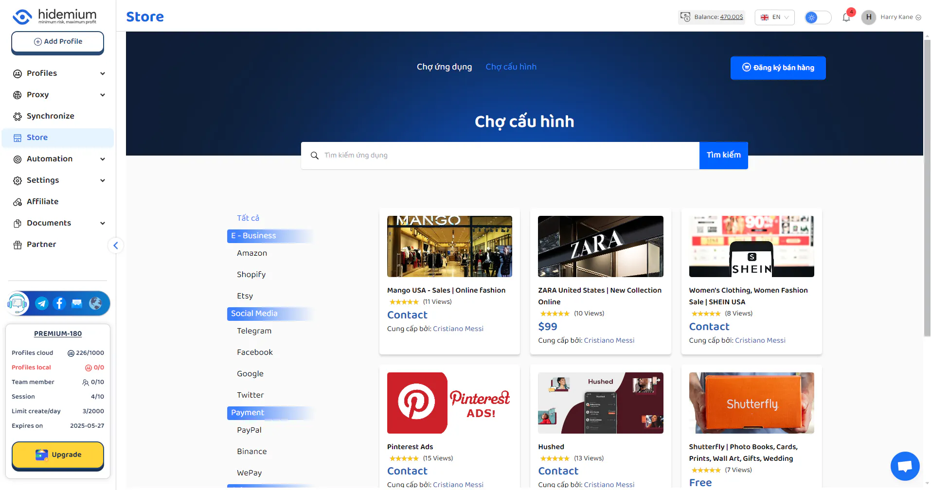 Hidemium Antidetect Browser gallery image