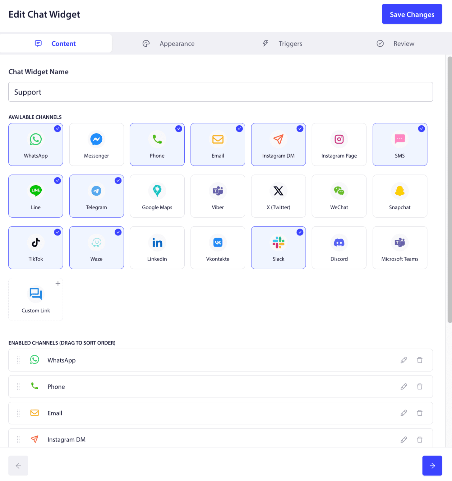 Multi-Channel Website Chat Widget gallery image