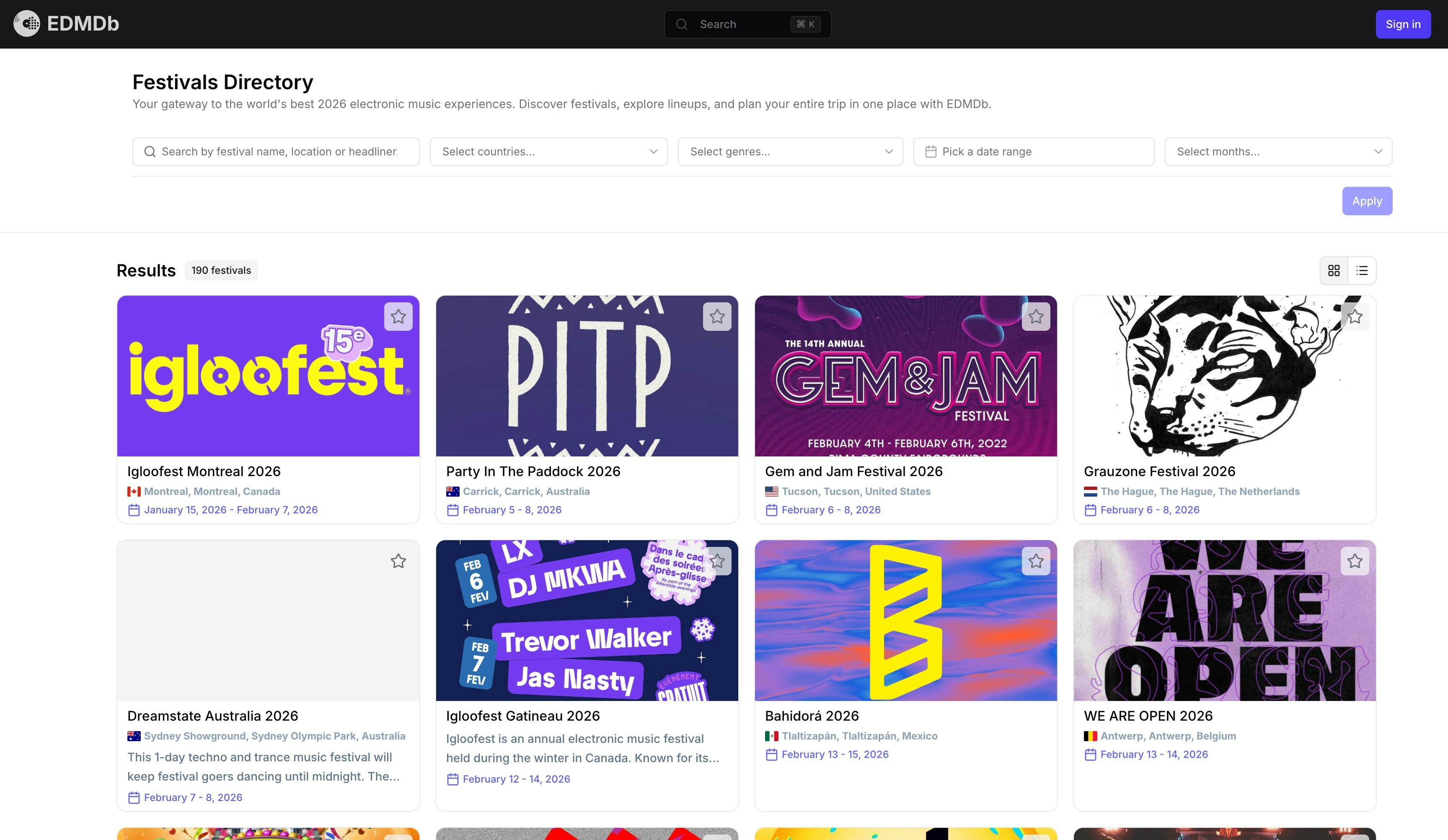 EDMDb (formerly BeatPlatform) gallery image