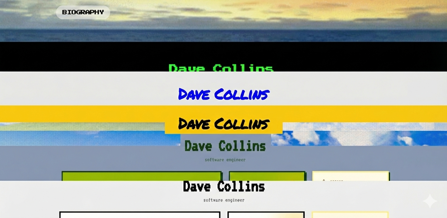 BIOGRAPHY - Main product screenshot demonstrating key features and user interface