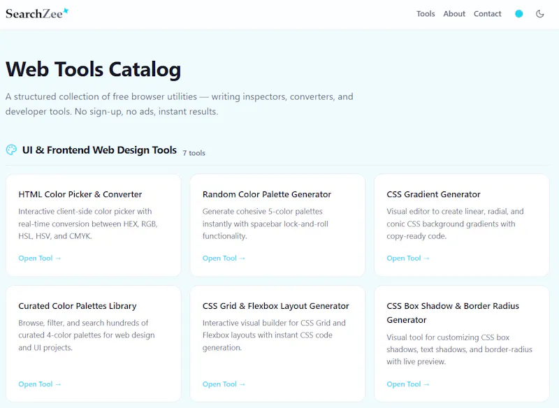 SearchZee Web Tools screenshot 1