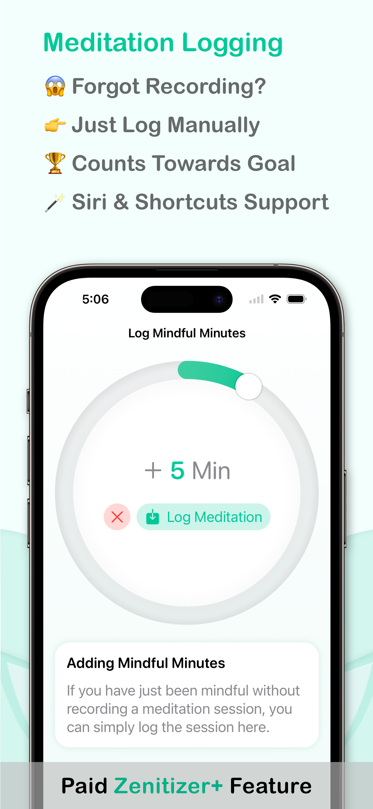 제니라이저 - iPhone 및 Apple Watch의 깨끗하고 간단한 명상 타이머 미디어 7