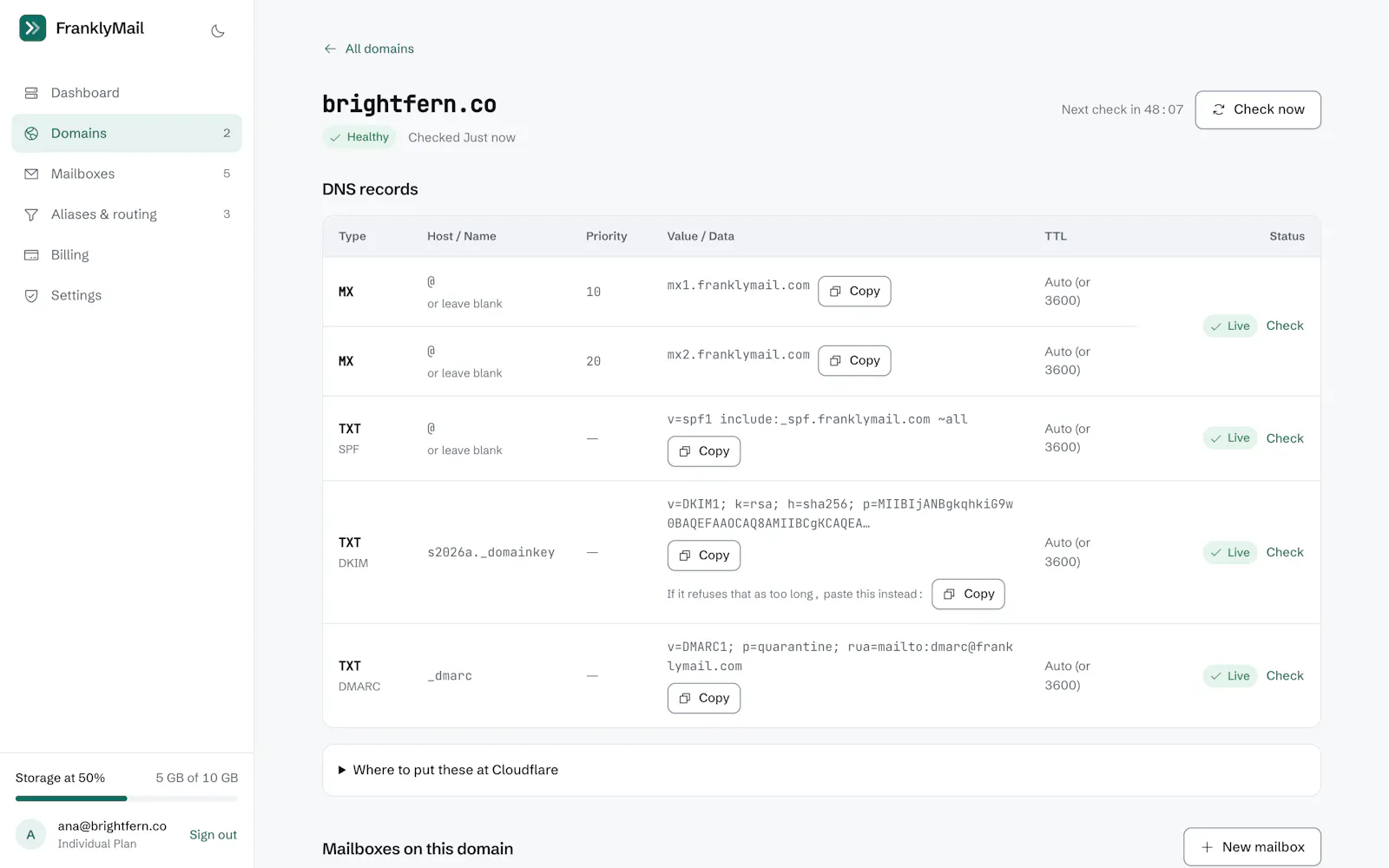 FranklyMail screenshot 6