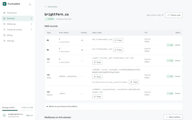 FranklyMail screenshot 6